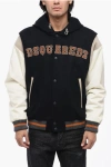 Dsquared2 Padded Varsity Bomber With Hood