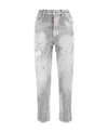 Dsquared2 Grey Stretch Denim Boston Jeans In Gray