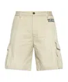 Dsquared2 Paint Splatter-detail Cargo Shorts In Nude