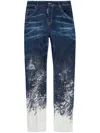 Dsquared2 Dark Snow Wash Sharpei Jeans In Blau