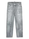 Dsquared2 Paint-splatter Jeans In Grey