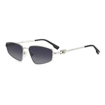 Dsquared2 Palladium Metal Sunglasses In Gray
