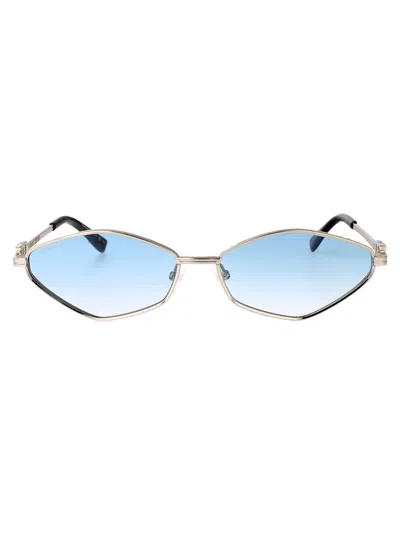 Dsquared2 Palladium Metal Sunglasses In Gold