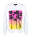 Dsquared2 Palm Tree-print Sweatshirt In White