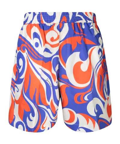 DSQUARED2 DSQUARED2 PALMS BEACH WAVES ELASTICATED WAISTBAND SHORTS