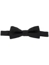 Dsquared2 Ribbed Pre-tied Bow Ties With Adjustable Strap In Black