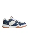 Dsquared2 Panelled Denim Sneakers In White