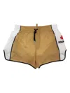 Dsquared2 Panelled Drawstring Swim Shorts In Brown