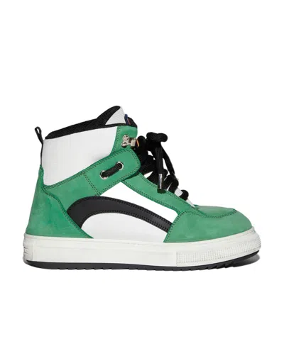 Dsquared2 Panelled High-top Sneakers In White