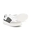Dsquared2 Panelled Leather Sneakers In White