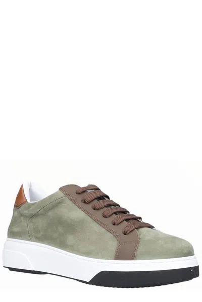 DSQUARED2 PANELLED LOW-TOP SNEAKERS DSQUARED2
