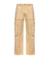 Dsquared2 Panelled Multi-pocket Cargo Trousers In Nude