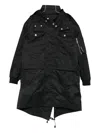 Dsquared2 Panelled Pocket Coat In Black