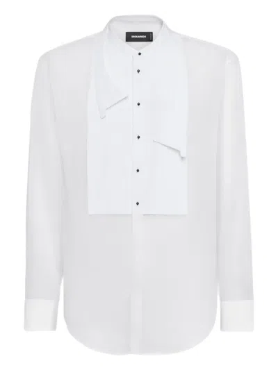 Dsquared2 Panelled Shirt In White