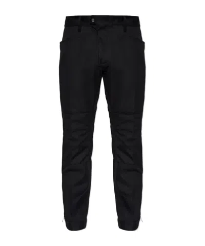 Dsquared2 Panelled Slim-fit Casual Trousers In Black