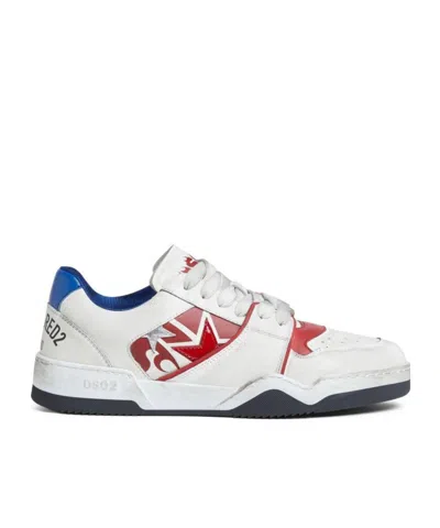 Dsquared2 Panelled Sneakers In White