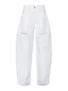 Dsquared2 Amelia Cotton Trousers In White