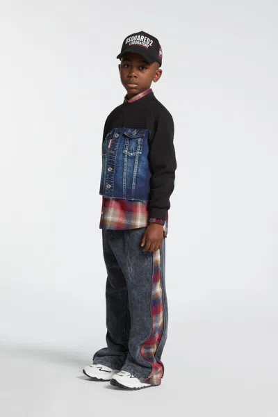 Dsquared2 Marbled-effect Fleece Pants In Gray