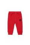 Dsquared2 Pantaloni Jogger In Felpa Con Logo Carpet Stitch In Red