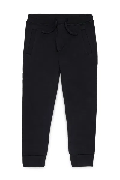 Dsquared2 Fleece Jogger Pants With Icon Logo In Black