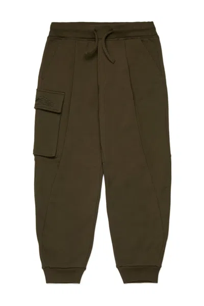 Dsquared2 Pantaloni Jogger Oversize Con Tasca Laterale In Green