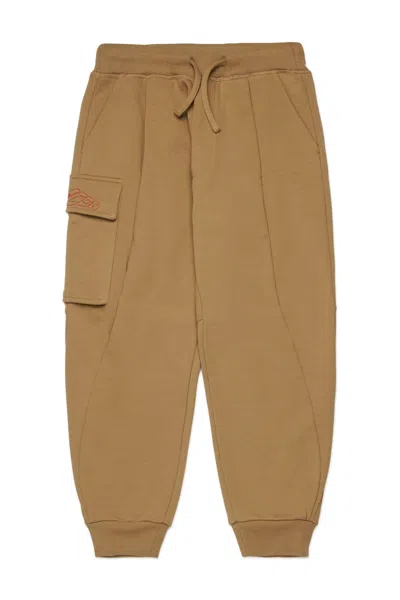 Dsquared2 Pantaloni Jogger Oversize Con Tasca Laterale In Sand