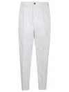 Dsquared2 Cotton Twill Trousers With Front Pleats
