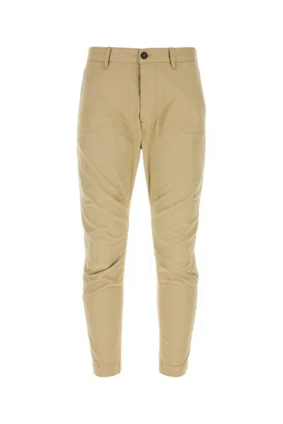 Dsquared2 Dsquared Beige Stretch Cotton Sexy Chino Pant In Brown