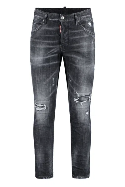 Dsquared2 Pants 5 Pockets In Black