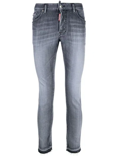 Dsquared2 Pants 5 Pockets In Gray