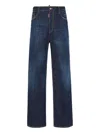 Dsquared2 Wide-leg Jeans In Blue
