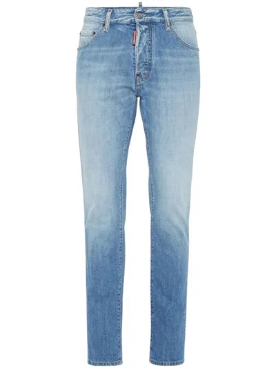 Dsquared2 Pants 5 Pockets In Blue