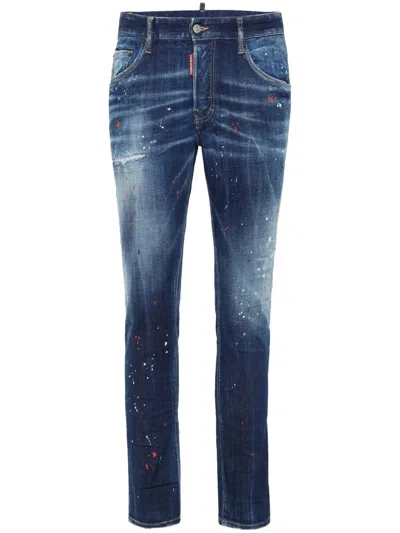 Dsquared2 Pants 5 Pockets In Blue