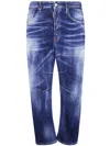 Dsquared2 Faded Straight-leg Jeans In Blue