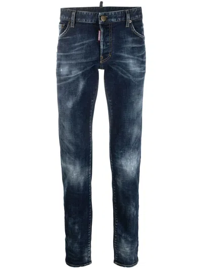 Dsquared2 Pants 5 Pockets In Blue