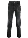 Dsquared2 Tapered Distressed Slim In Black
