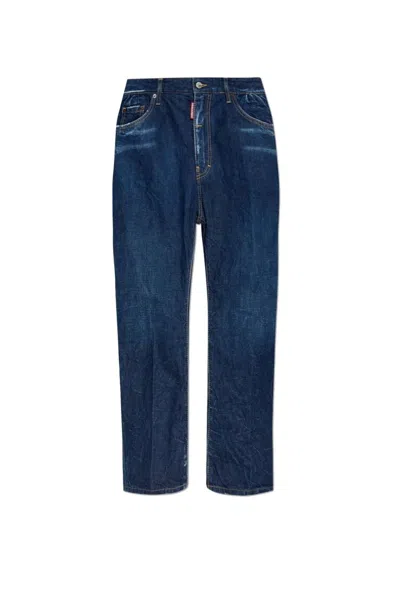 Dsquared2 Pants 5 Pockets In Blue