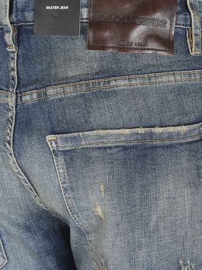 Dsquared2 Pants 5 Pockets In Blue