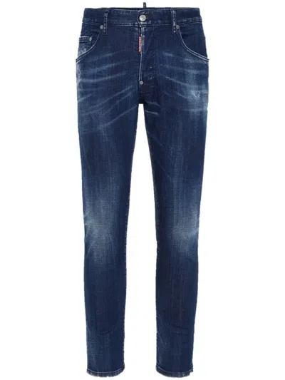 Dsquared2 Pants 5 Pockets In Blue