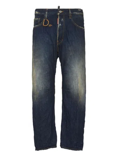 Dsquared2 Pants 5 Pockets In Blue