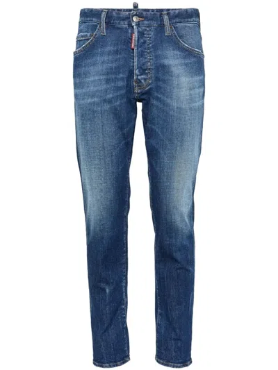 Dsquared2 Pants 5 Pockets In Blue