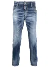 Dsquared2 Pants 5 Pockets In Blue