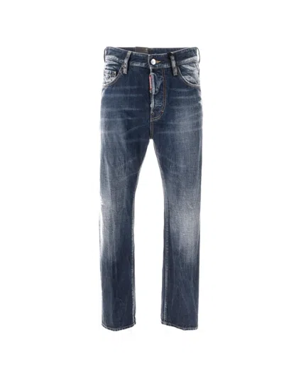 Dsquared2 Pants 5 Pockets In Blue