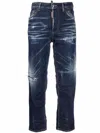 Dsquared2 Jennifer Cropped Skinny Jeans In Blue