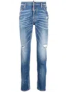 Dsquared2 Designer 5-pocket Navy Blue Jeans For Men
