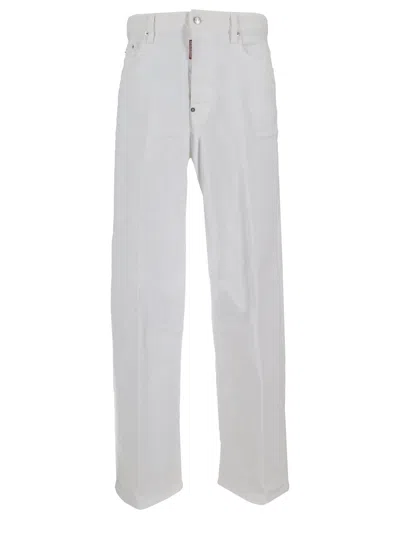 Dsquared2 Pants 5 Pockets In White