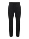 Dsquared2 Tapered Cargo Trousers In Black