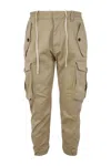Dsquared2 Drop-crotch Cropped Cargo Trousers In Desert Tan