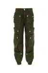 Dsquared2 Wide Leg Cargo Pants In Green