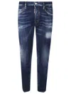 Dsquared2 Jeans With Belt Loops In Blue